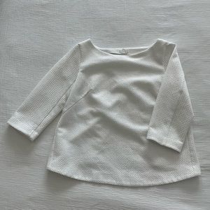 Club Monaco - white waffle top - size small